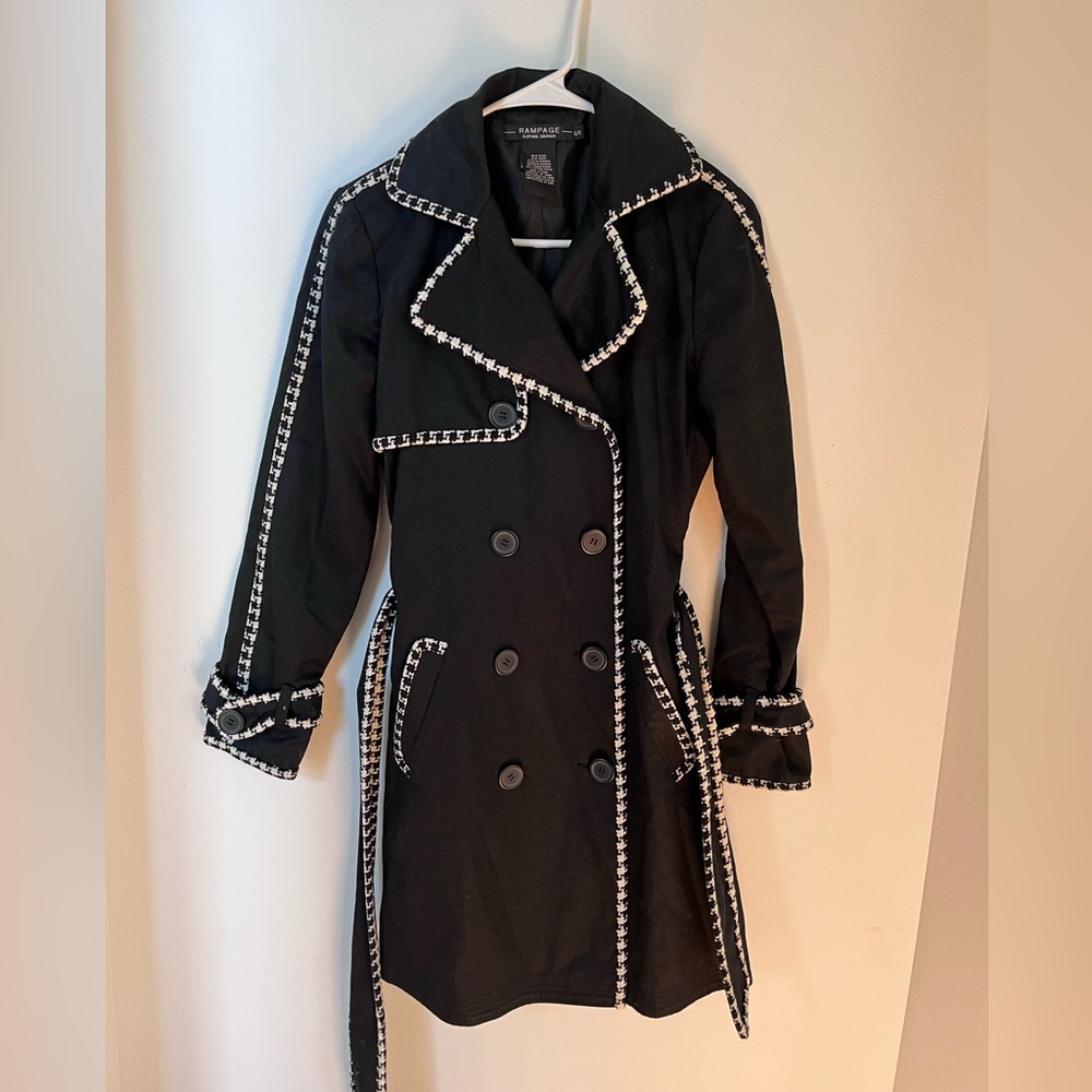 Black long coat, like new